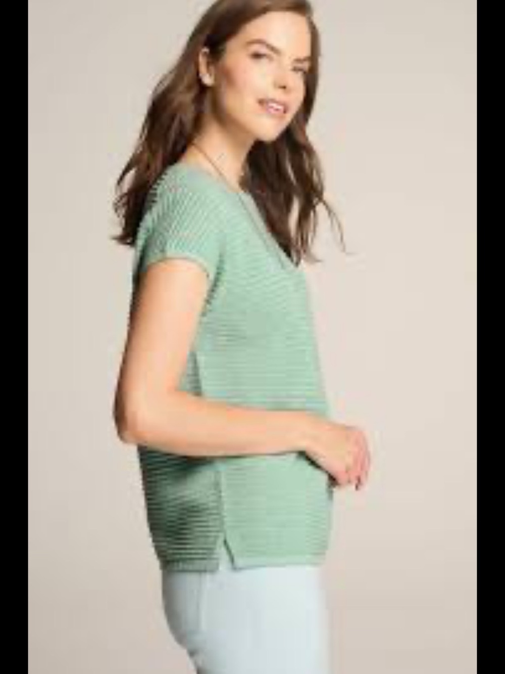 J. Jill Wearever Textured Short Sleeve Pullover Sweater - Picture 4 of 8